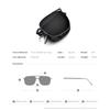 Lunettes de Soleil Polarisées en Titane Pur FONEX Homme Pliables Carrées Lunettes de Soleil pour Femme Ultra-légères Haute Qualité Monture Japonaise 839