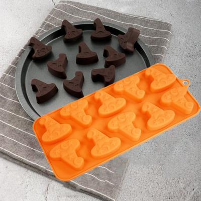 Backform DIY Halloween Grabstein Schokoladenform Silikon 6 Mulden Fingerkeksform Leicht zu entformen Mousse Kuchenform Süßigkeiten