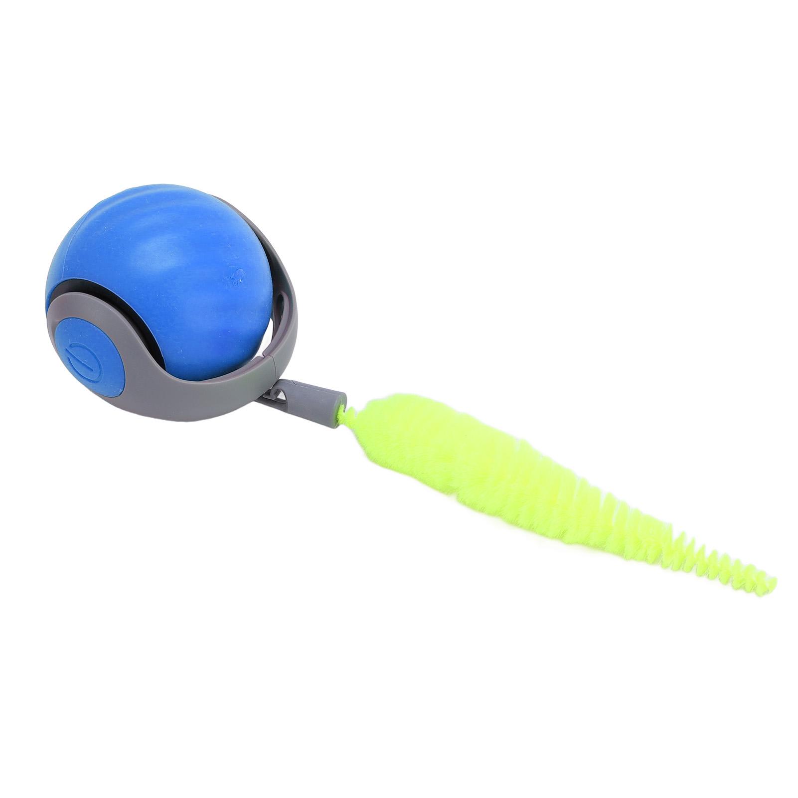 Smart Interactive Cat Toy with Sound Teeth Grinding Prevent Boredom Bite Resistant Automatic Self Rolling Cat Toy