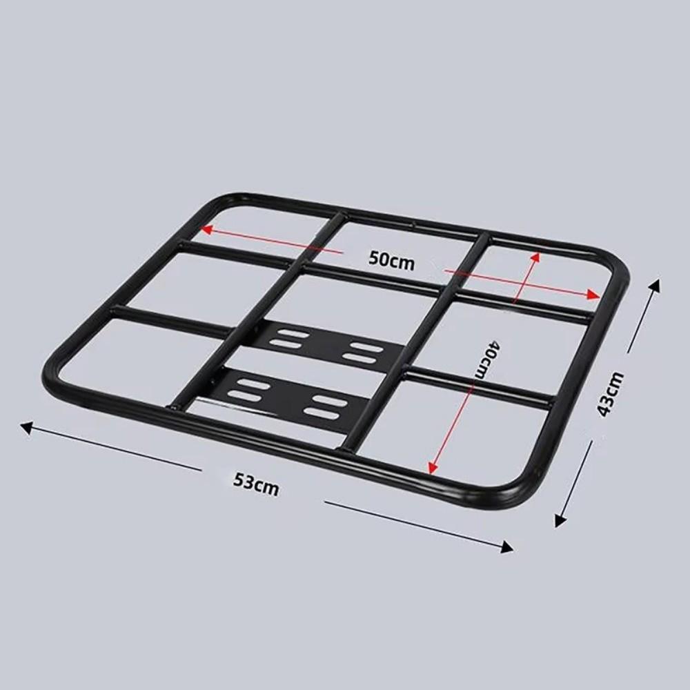 Rear Grille Loading Food Delivery Box Rack Black Freight Rack For Motorcycle Electric Bicycle