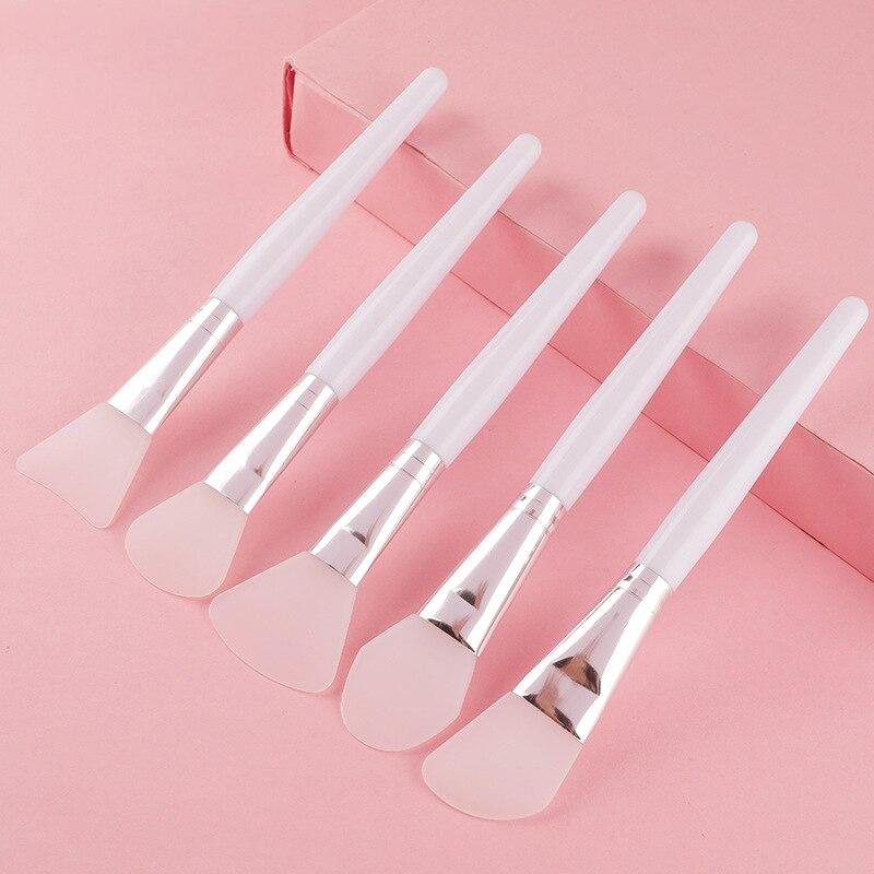 5pcs Professional Silicone Mask Brush DIY Home Salon Silicone Facial Mud Mixing Brush for Skin Care Reusable Cosmetic Tool