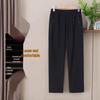 2025 High-Waisted Straight-Leg Pants for Mothers and Grandmothers, Plus Velvet, Thickened for Winter
