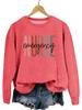 European Fashion Printed Long-Sleeve Pullover Sweatshirt: Comfortable, Versatile Autumn Top for Women