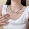 Tooxika Hip Hop Punk Personality Full Diamond Pointed Cone Necklace Street Style Sweet Cool Spicy Girl Collarbone Chain Men And Women Accessories