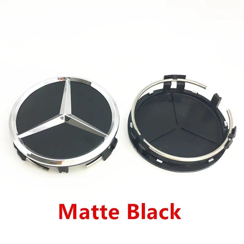 75mm 4 STÜCK Auto Nabenkappen Schutzabdeckung für Mercedes-Benz W211 W203 W204 W204 W210 W124 AMG W202 CLA W212 W212 W220 W205