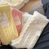 Women's Plush Wool Socks - Soft, Plain, and Thickened for Autumn/Winter