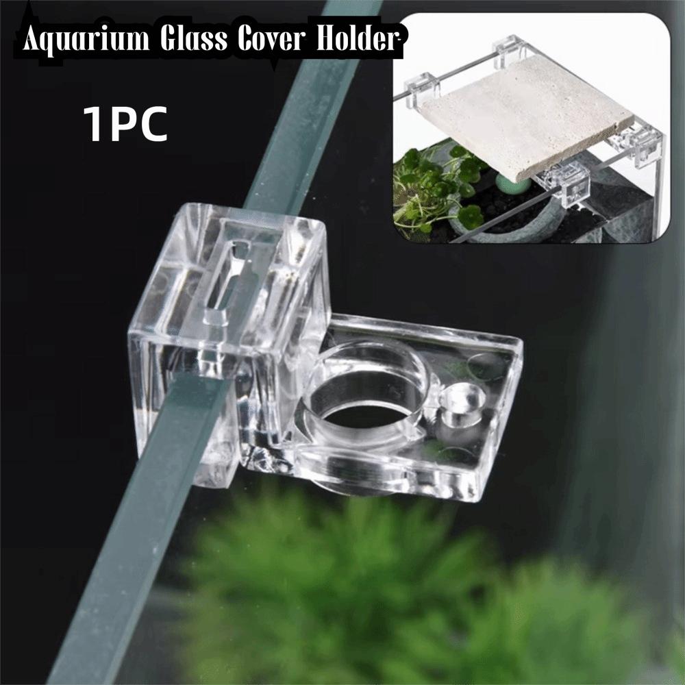 1PC Transparent Aquarium Glass Cover Holder Acrylic Fish Tank Acrylic Clips Holder Fish Tank