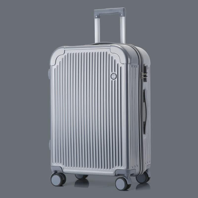 Jourhey Shi Striped ABS Silent Spinner Travel Luggage