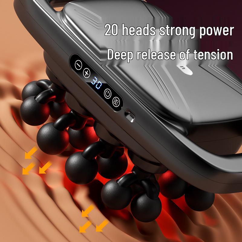 Wowow Multi-Functional Smart 20-Head Percussion Massager for Full-Body Deep Relaxation