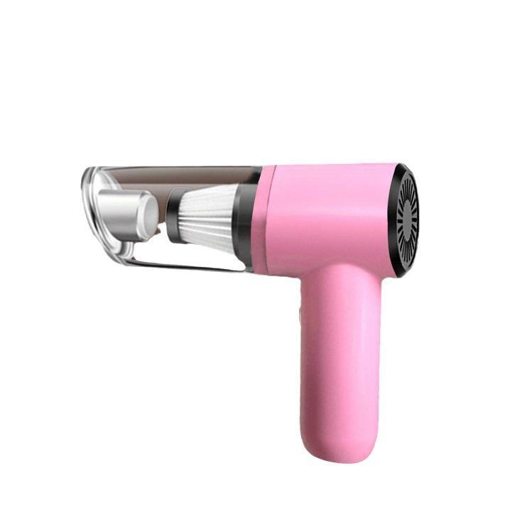 Výkonný bezdrátový vysavač do auta pro dvojí použití pro nabíjení doma a v autě, vnitřní ruční mini