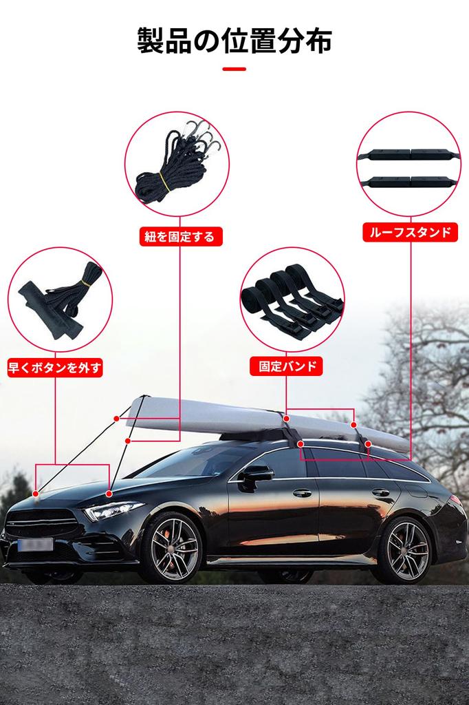 SAGVE Car Rooftop Soft Roof No Rails Surfboard Roof No Tools Easy Compatible with All Vehicle Carrying 60kg Weight Capacity Carrier, Rack, Required,
