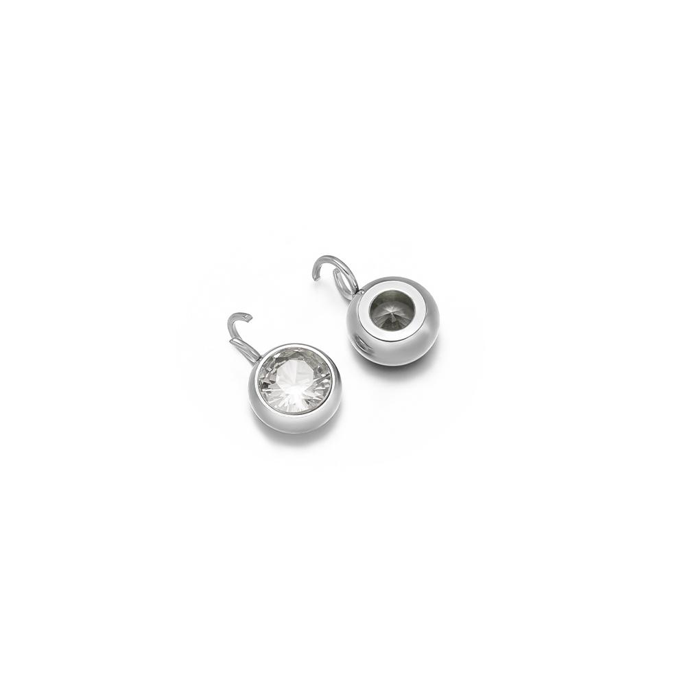 20 Stück Edelstahl 12 Monate Geburtsstein Zirkonia Anhänger für DIY Schmuck Halsketten Anhänger Armbänder Zubehör Ohrringe Herstellung