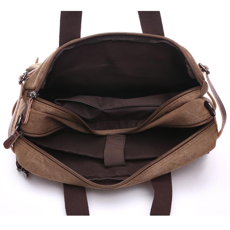 Hot Canvas Leather Travel Handbag Luggage Duffel Travel Tote Multifunction Shoulder Strap Bag