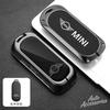 Litchi Pattern Leather Car Key Cover Alloy Protect Shell For BMW Mini Countryman Cooper One 2023 2024 Auto Interior Accessories rvzc66