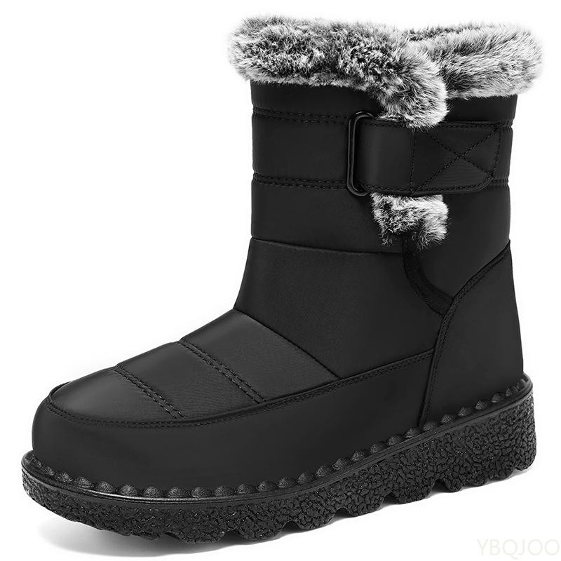Fashion Fashion Women's Snow Boots Winter  Female Ankle Boots Warm Plus Size Simple Comfortable Versatile Casual