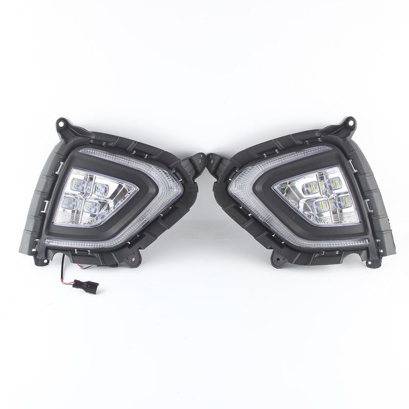 Compatible Daytime Running Lights with Yellow Turn Signals for 2017-2020 Hyundai IX25/Creta