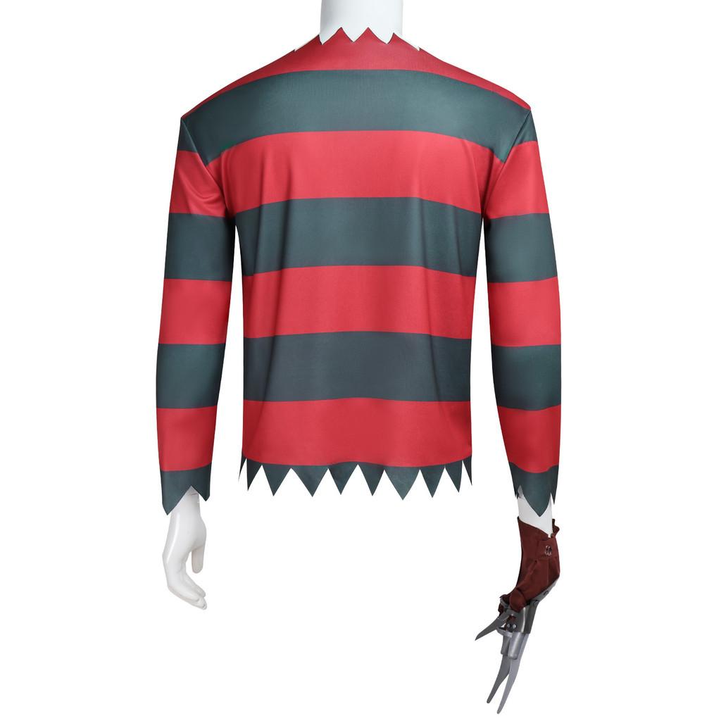 A Nightmare On Elm Street Freddy Krueger Cosplay Costume For Halloween Dress Up