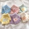 Baby Cartoon Elephant Half Finger Gloves New Autumn and Winter Toddler Crawling Fingerless Cute Knitted