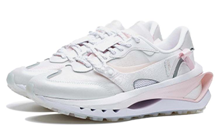 Li Ning Fangyuan Premium Cherry Blossom Limited Edition Vintage Low top Sports Casual Shoes Women's White Pink AGCS122-1