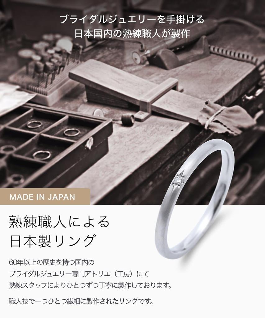 LEGAN Diamond Size Platinum Round Top Star-Shaped Ring, 13, PT900, Stackable, Hairline,