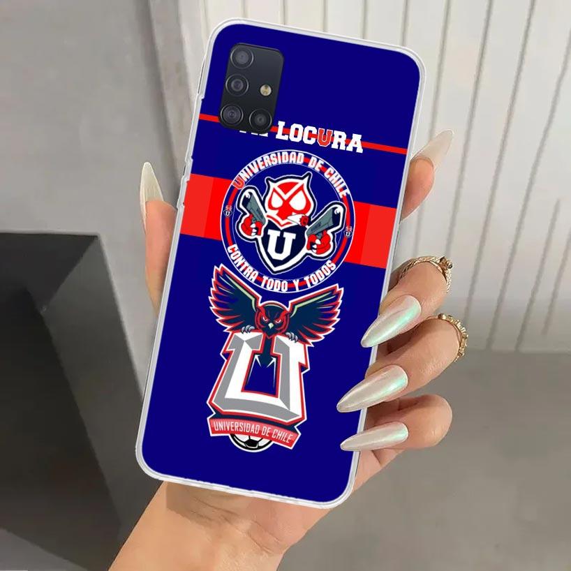 De Chile U-University Logo Phone Case for Samsung Galaxy A52 A32 A22 A12 A02S A50S A30S A10S Note 20 Ultra 10 Plus S10 A31 A20 A