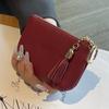 2024 New Tassel Coin Purse Mini Genuine Leather Women Wallets With Keychain Excellent Cowhide Purse Key Wallet Card Holder