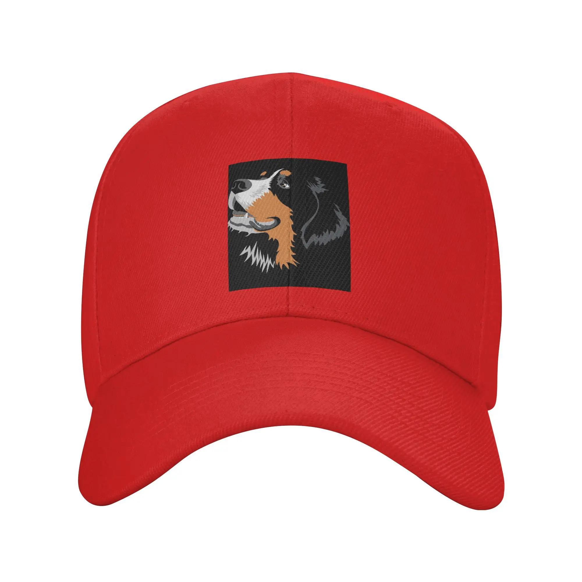 Unisex Baseball Hats Bernese Mountain Dog Outdoor Streetwear Summer Sports Baseball Caps Hip Hop Cap Casquette Hats One Size
