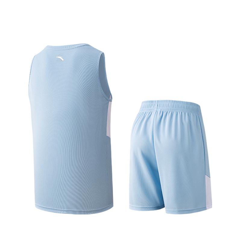 Anta Logo Breathable Moisture-Wicking Quick-Dry Sports Fitness Running Professional Training Tank Top Shorts Basketball Set Men sportswear 952621205-2