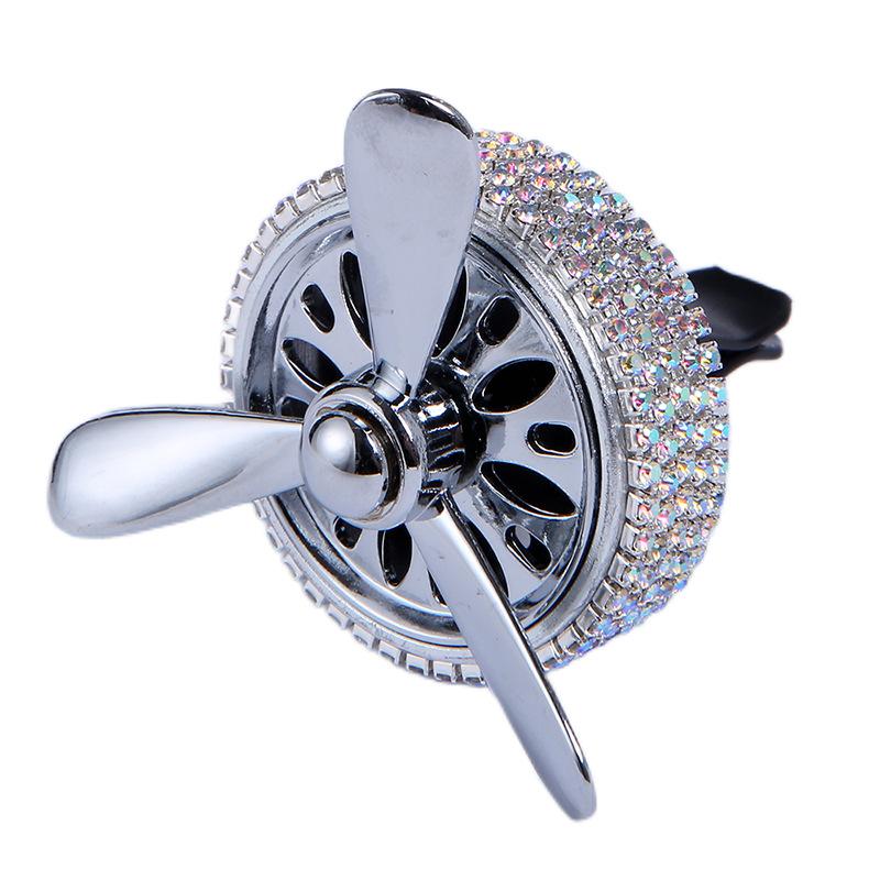Creative Diamond Rotatable Air Force Car Perfume Solid Air Outlet Vent Clip Decoration Auto Conditioner Air Freshener Accessorie