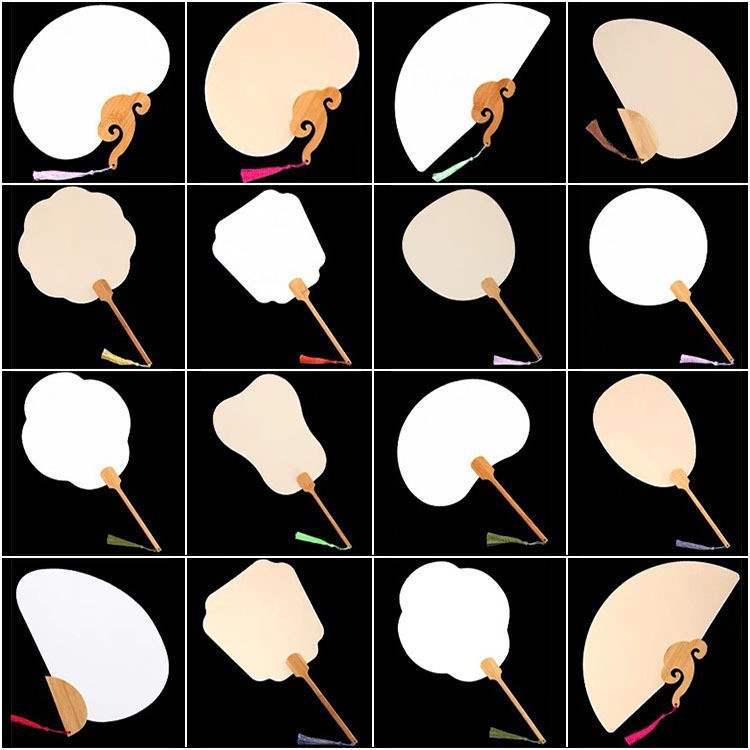 Thickened Xuan Paper Blank Round Fan: Ancient Style Semi-Raw Surface for Chinese Hand-Painted Fans