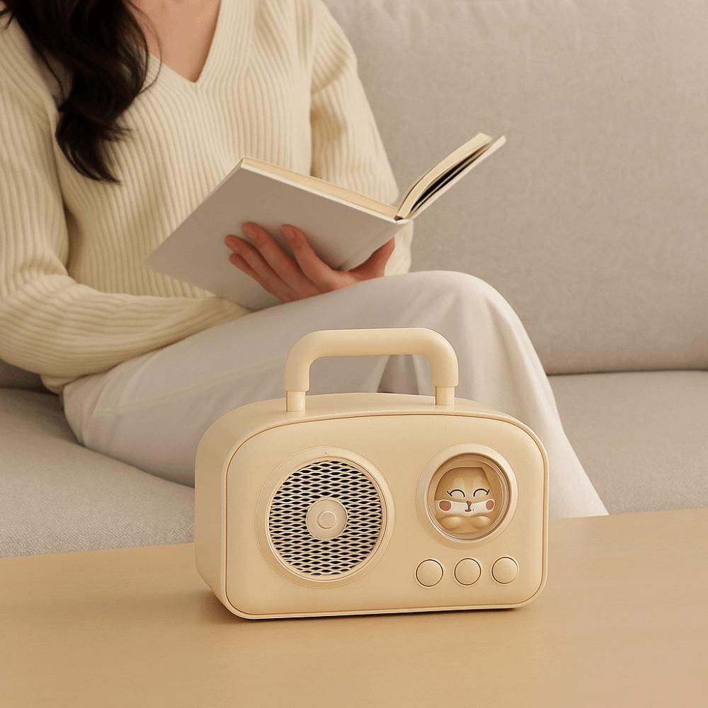 USB Interface Mini Retro Bluetooth Speaker Rich Bass Wireless Speaker Portable Speaker Student Use