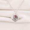 Rhodolite Gemstone Jewelry, Handmade Silver Pendant, 925 Solid Sterling Silver Pendant For Mother's Gift