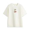 Li Ning Basketball Series Letter Print Breathable Versatile Short Sleeve T-Shirt Men Tops Off-White AHSV225-7