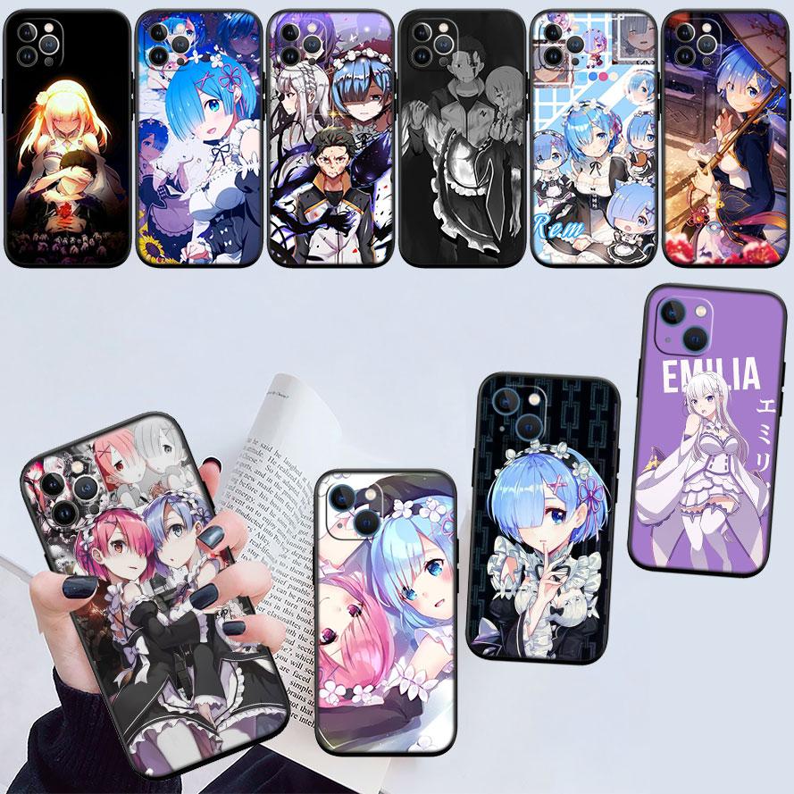 Re Zero Emilia Ram Rem New High-End Shell Phone Case for Redmi Note 13 14 Pro+ Plus A3 A3X 13X 13C 13R 14S 14C 14R