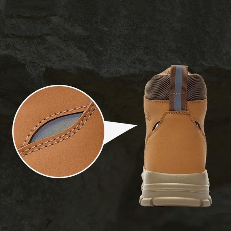 Осенне-зимние мужские рабочие ботинки с высоким берцем и стальным носком — фото 8