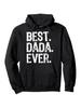 Best Dad Ever Funny Pullover Hoodie - Black Hooded Sweatshirt