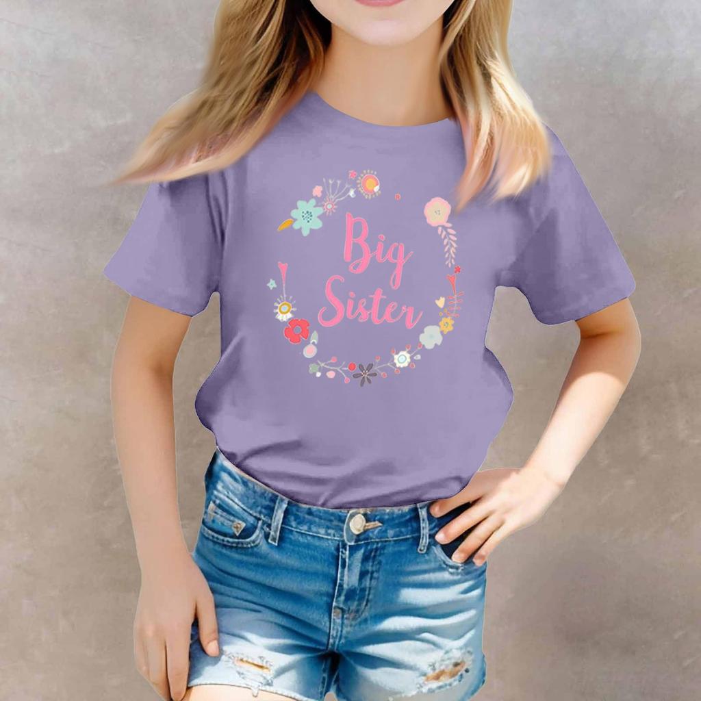 Toddler Girl Boy T-Shirts Kids Top Boys And Girls Printed Short Sleeved T-shirt