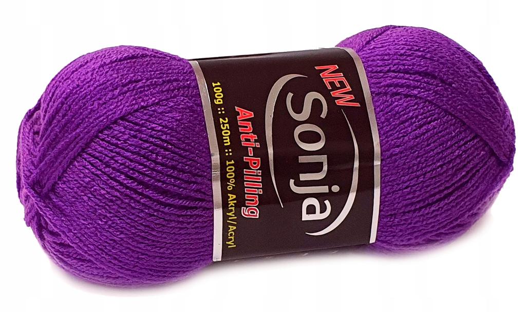 NEW sonja acrylic yarn anti-pilling purple 1427