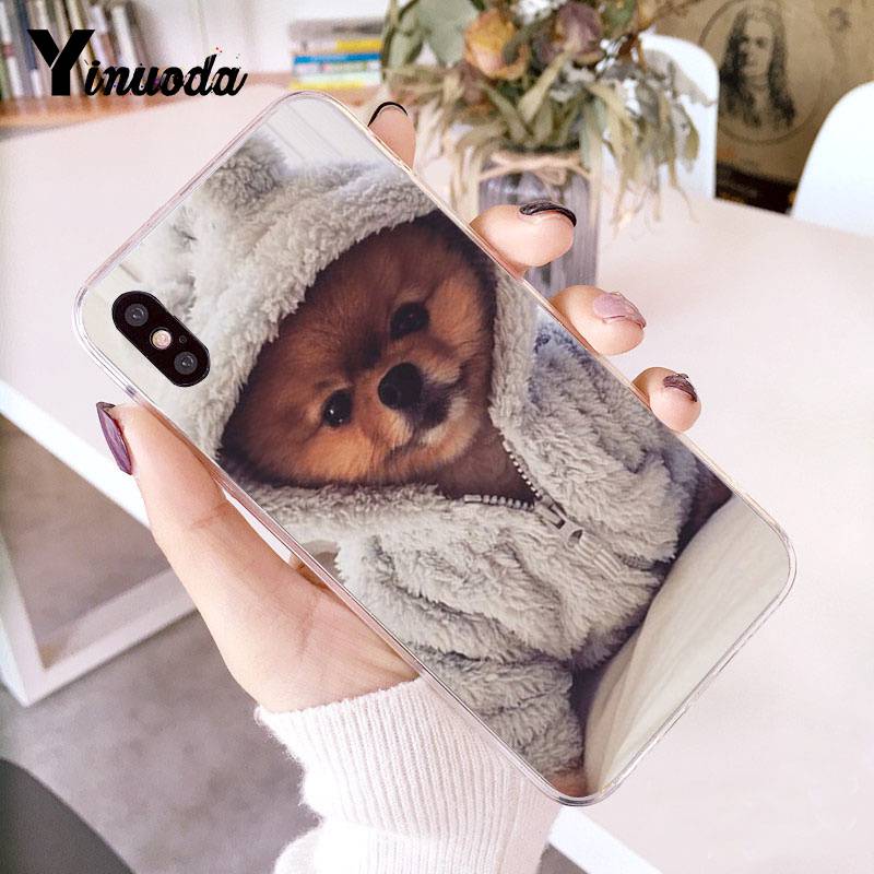 

Yinuoda Померанский шпиц, красочный милый чехол для телефона для iphone 13 8 7 6 6S Plus X 10 5 5S SE XR XS XSMAX11 11pro 11promax iphone SE 2020