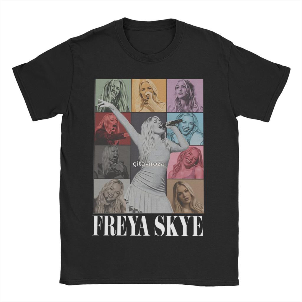 Freya Skyes T Shirts Men Pure Cotton Casual TShirt Round Neck Tee Shirt Short Sleeve Tops Graphic Printed