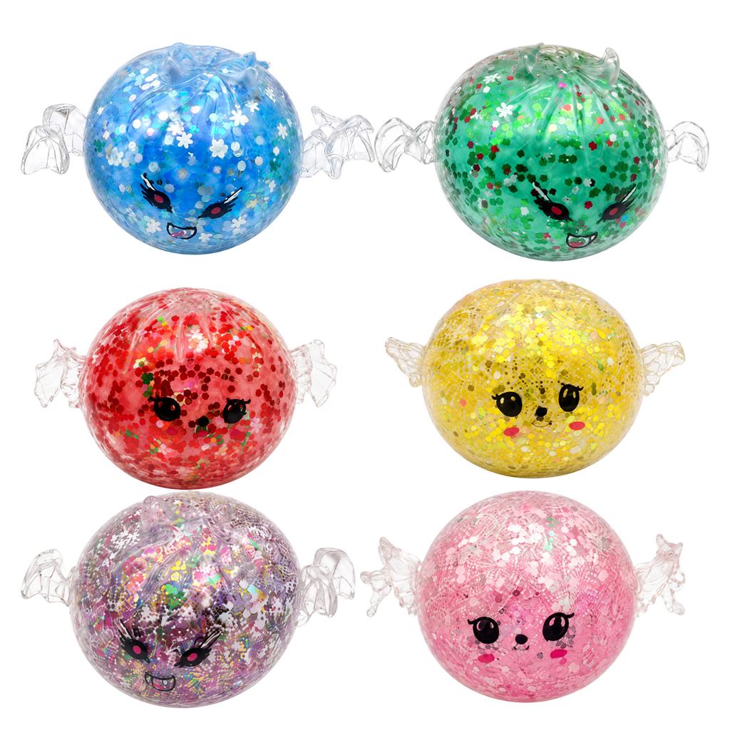 Devil Bun Shaped Toy with Beads, Sensory Stress Hand Toy, Random Gift