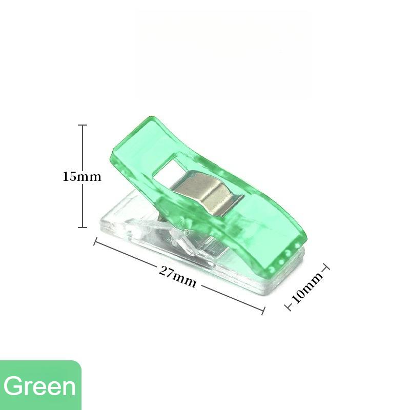 Mini Clip per Orlo in Plastica Strumento di Posizionamento e Fissaggio per Cucito Clip Multifunzione per Artigianato Fai da Te per Cancelleria da Ufficio Rilegatura di Documenti Accessori per Cucito