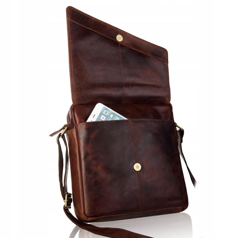 TBS-312 BROWN VINTAGE Men' Bag + CERTIFICATE