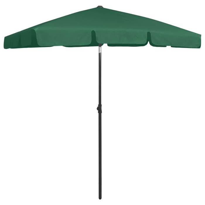 VidaXL Beach Umbrella Sun Shelter Garden Parasol Patio Parasol Terrace Outdoor Anti-UV Anti-fading Green 314720