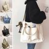 Wasserdichte Tasche Große Kapazität Leinwandtasche Damen Umhängetasche Koreanische Studentin Ins Japanische Ein Schultertasche Große Tasche Tragetasche