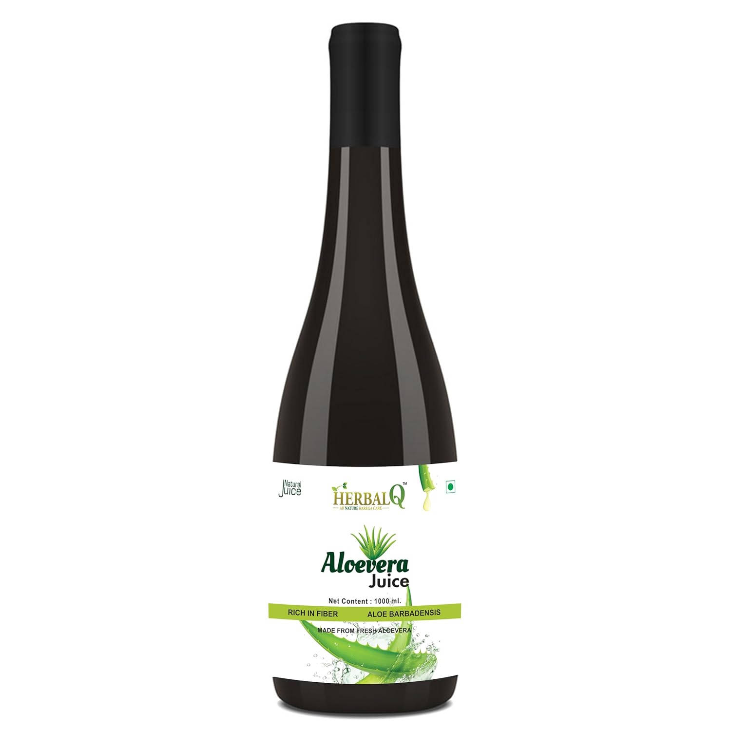 

Herbalq Aloe Vera Juice With Pulp Rejuvenates Skin And Hair Natural Juice | 1000ml 2.2lbs