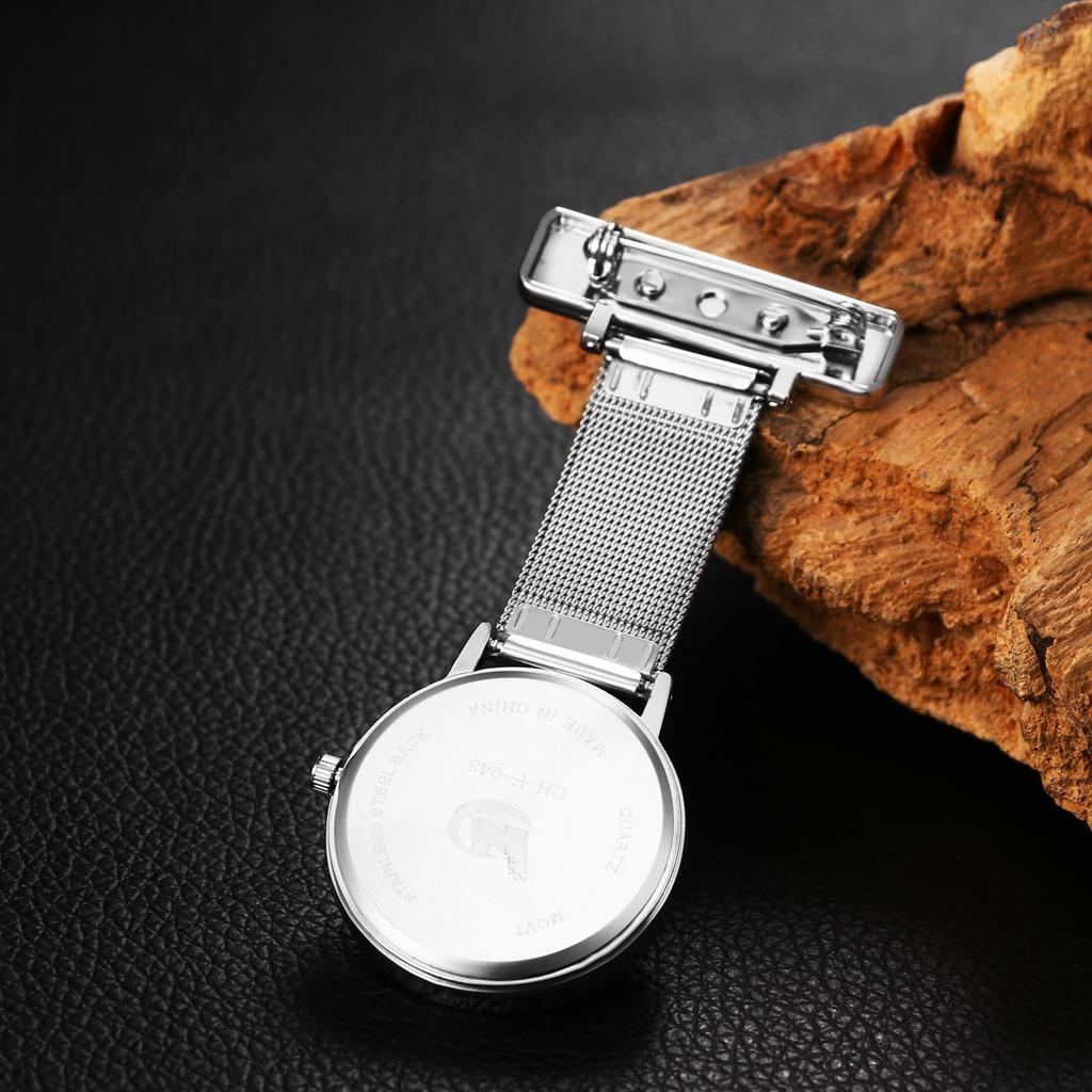 Nurse Watch Upside Down Waterproof Analog Safety Nurse Watch Pin Type Pocket Watch Pocket Watch Quartz Nurse Watch Nurse Goods Perfect Gift for Nurses