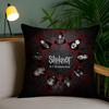 Band S-Slipknots Pillow Case Office Sofa Dorm Chair Back Short Plush Double-Sided Printing Home Cushion Cover