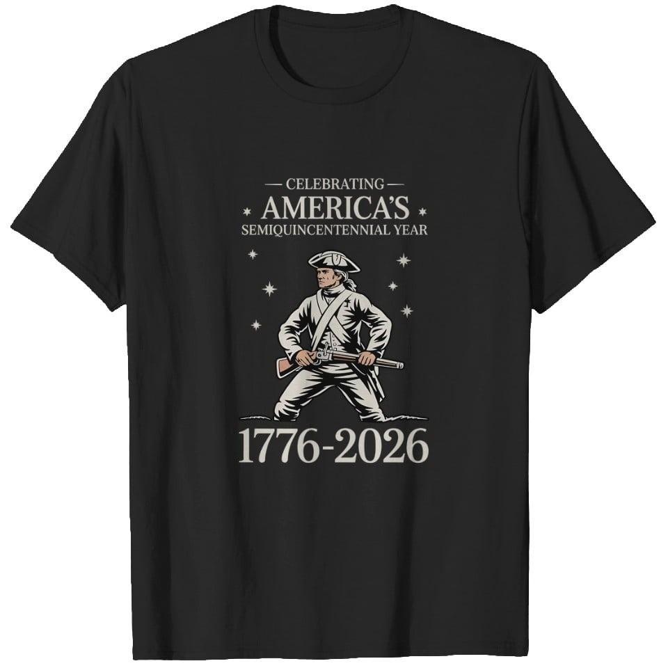 American 250 Years 1776-2026 Patriotic Vintage Soldier Graphic T-Shirt XXXL