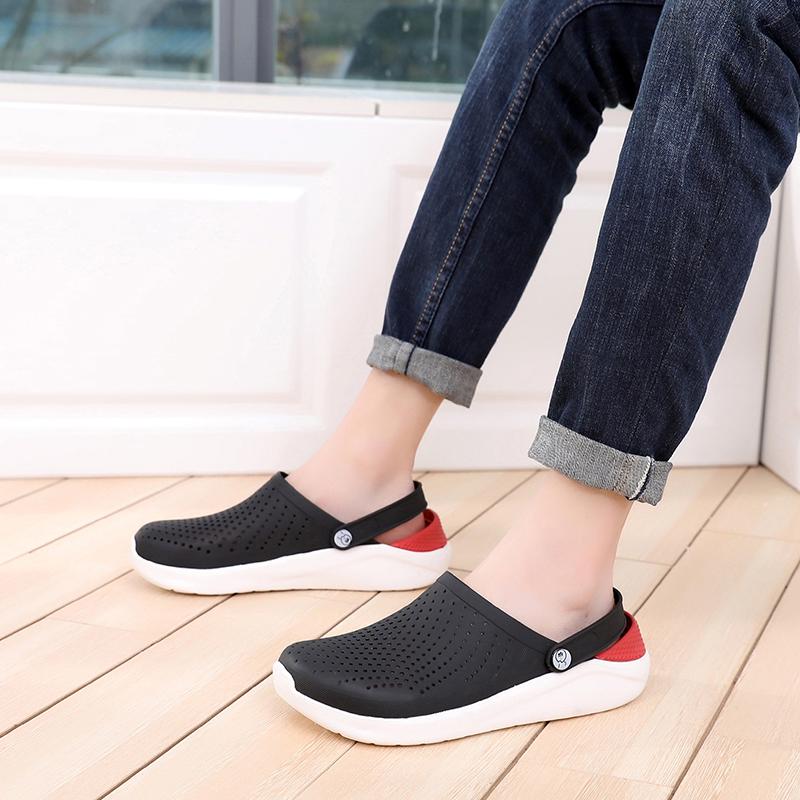 New Arrival Beach Sandals Clogs Summer Casual Shoes Unisex Summer Men Flats Hole Shoes Mans Swimming Slipper Sandalias